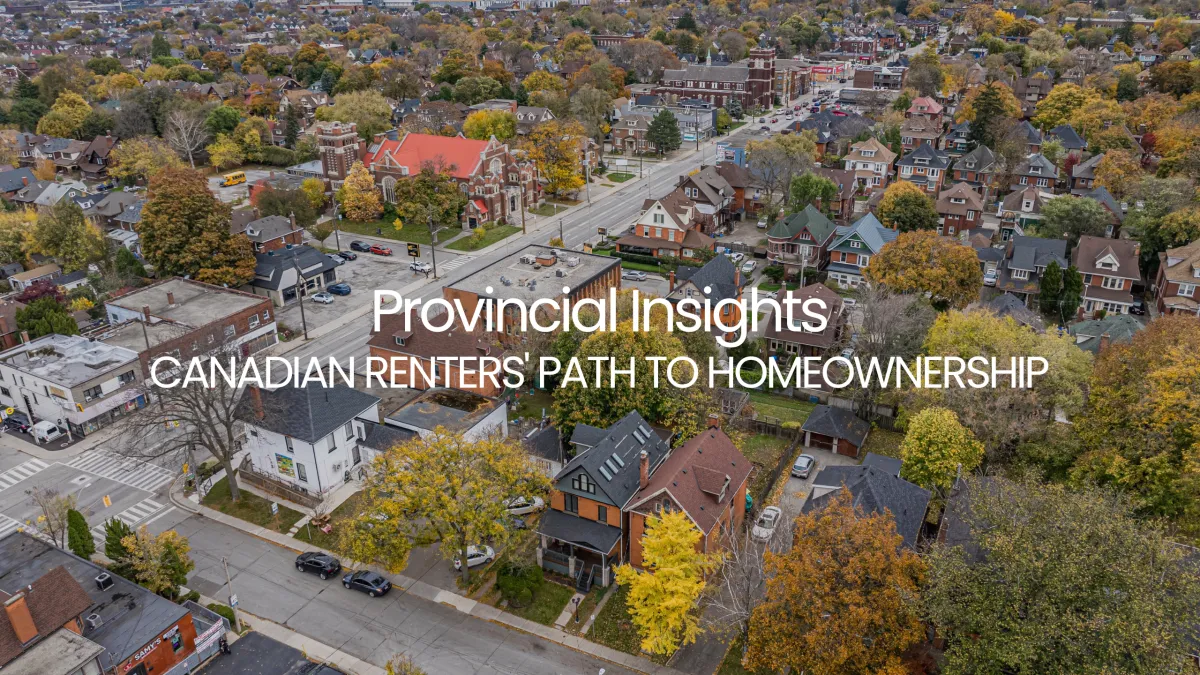 Canadian Renters' Path to Homeownership: Provincial Insights