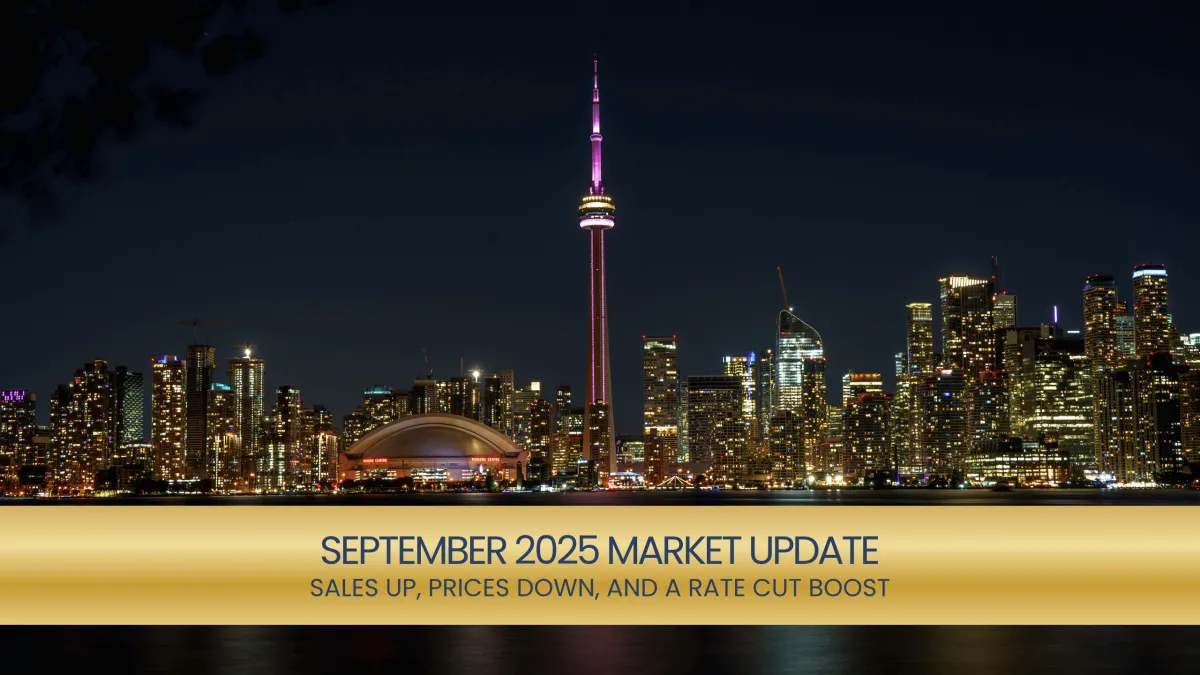 September 2025 GTA Real Estate Market Update: Sales Up, Prices Down, and Buyer Confidence Rising