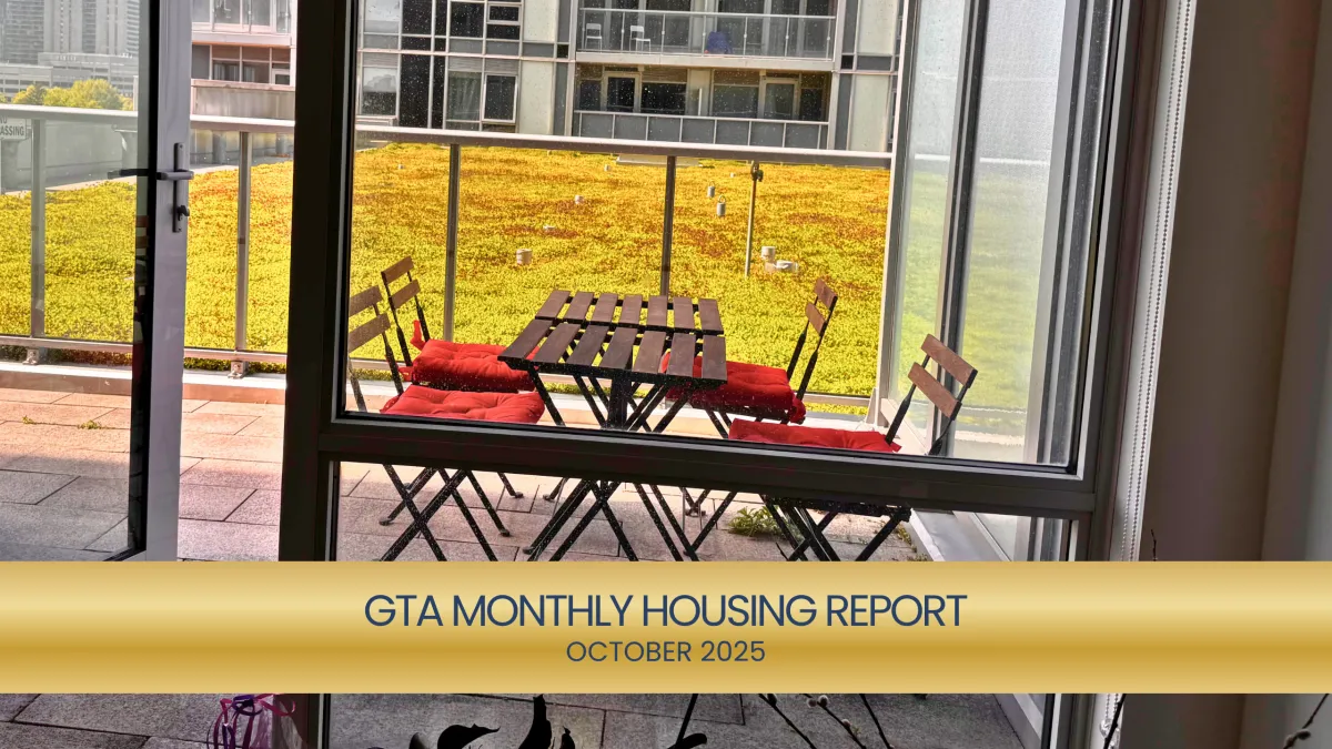 October 2025 GTA Monthly Housing Report