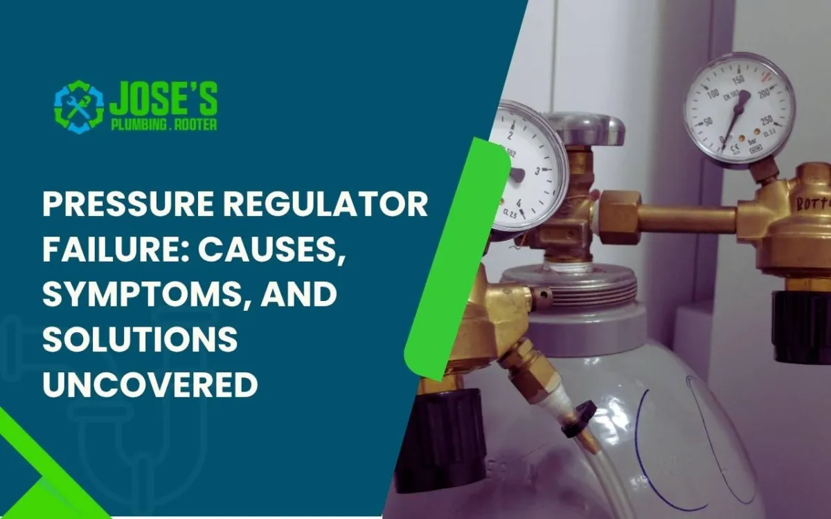 technician diagnosing pressure regulator failure in residential system