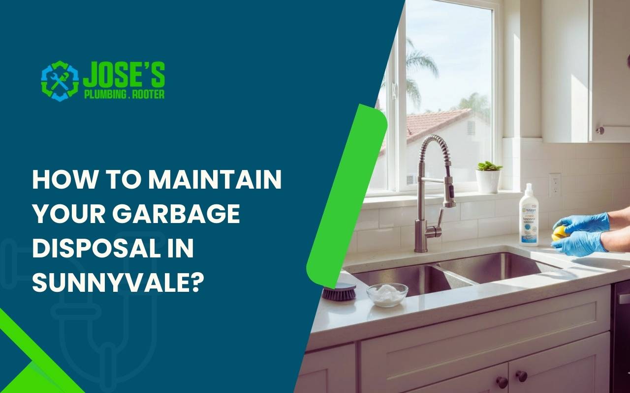 Homeowner doing Garbage Disposal Maintenance in Sunnyvale at the kitchen sink