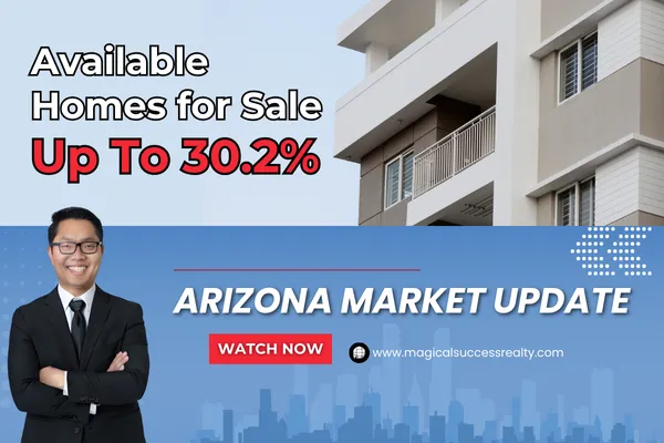 Arizona Market Update - August 18th 2025: Available Homes for Sale Up To 30.2%