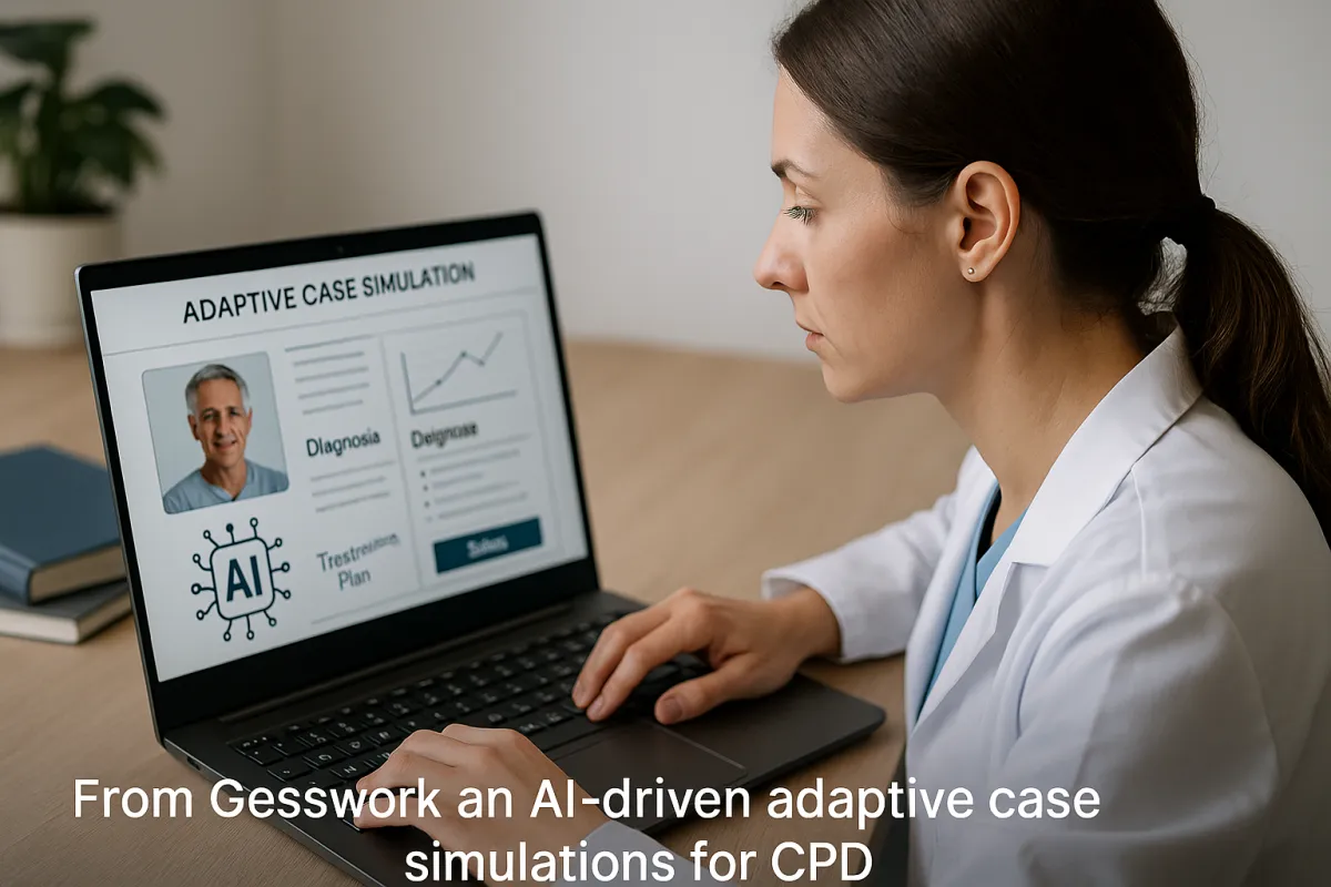From Guesswork to Guidance: Adaptive AI Case Simulations in Clinical CPD