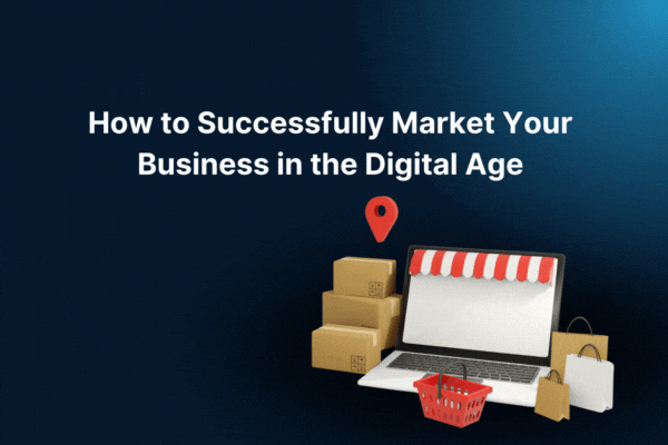 Photo with the article title and an image of a laptop showing an increasing graph surrounded by other business-related icons