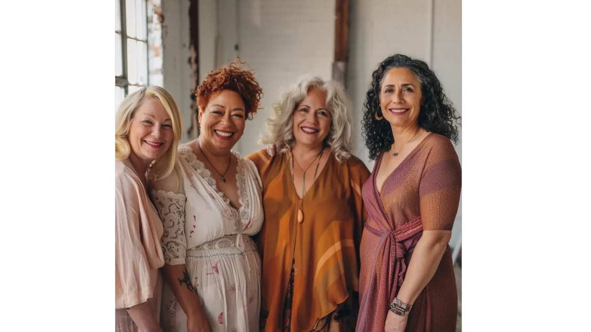 4 women standing together
