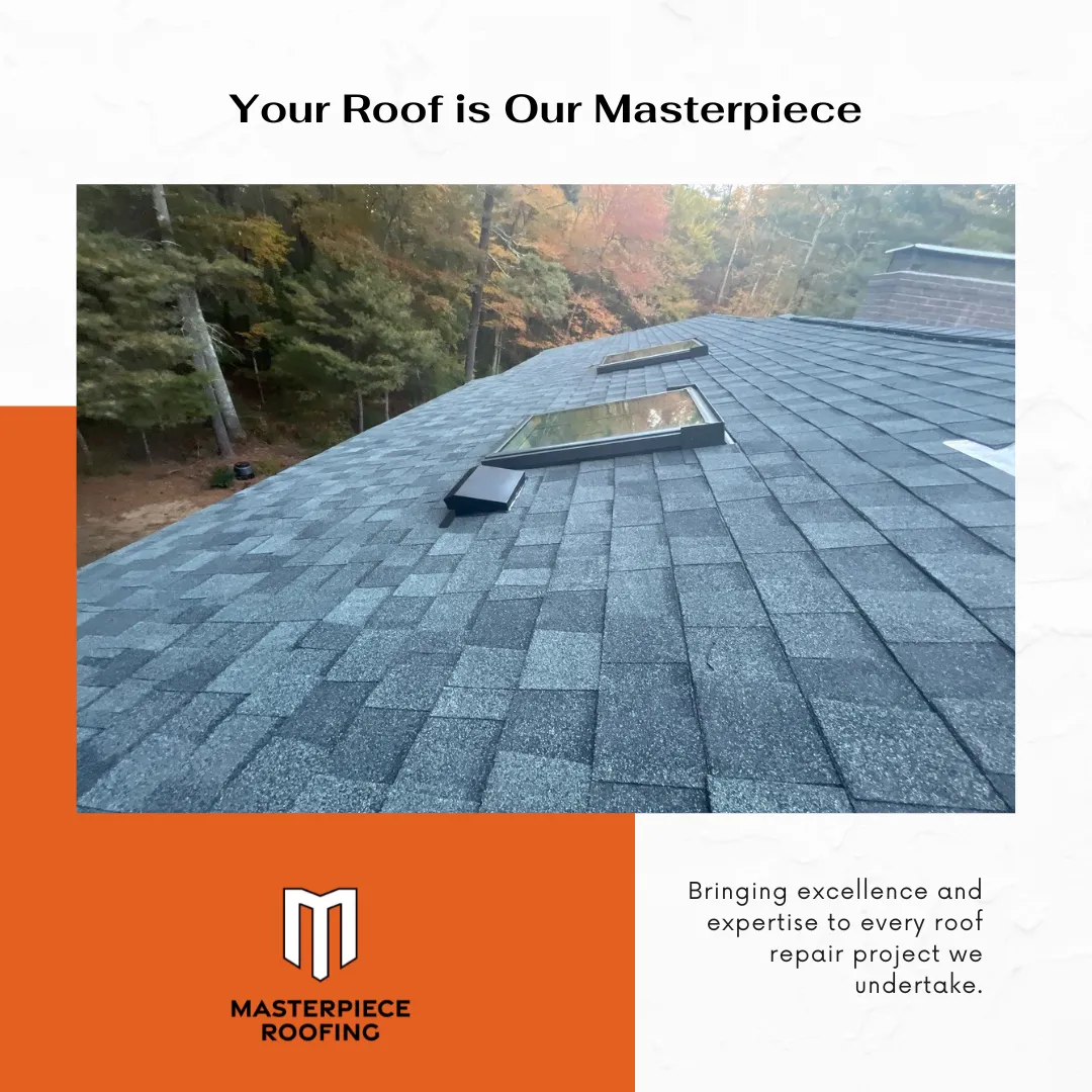 A professional roofer inspecting a Hopkinton, MA roof during fall for winter readiness.