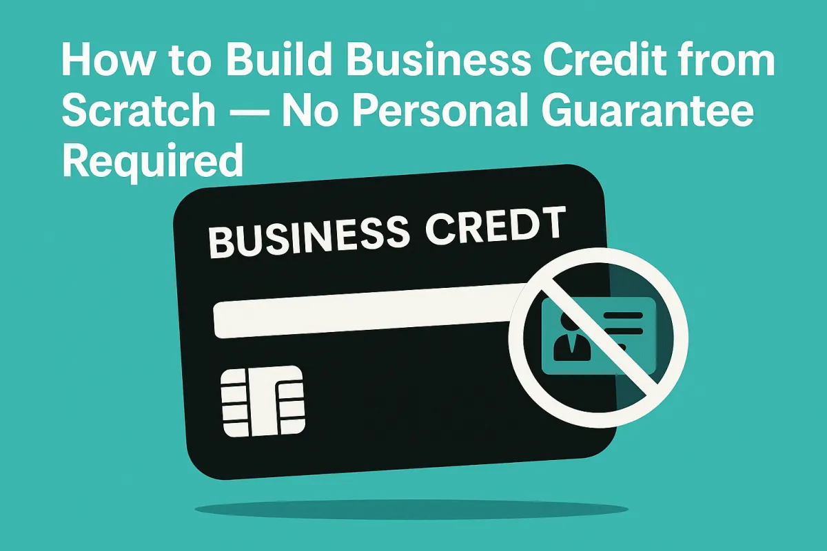 💳 How to Build Business Credit from Scratch — No Personal Guarantee Required