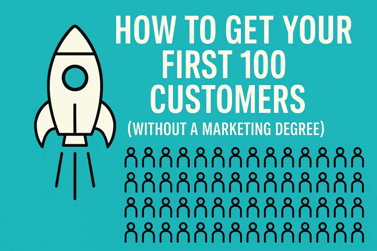 How to Get Your First 100 Customers (Without a Marketing Degree)