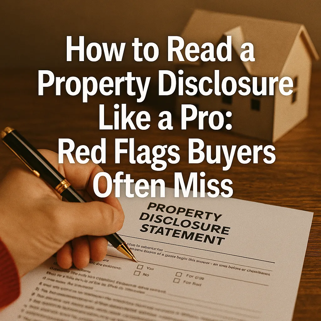 How to Read a Property Disclosure Like a Pro