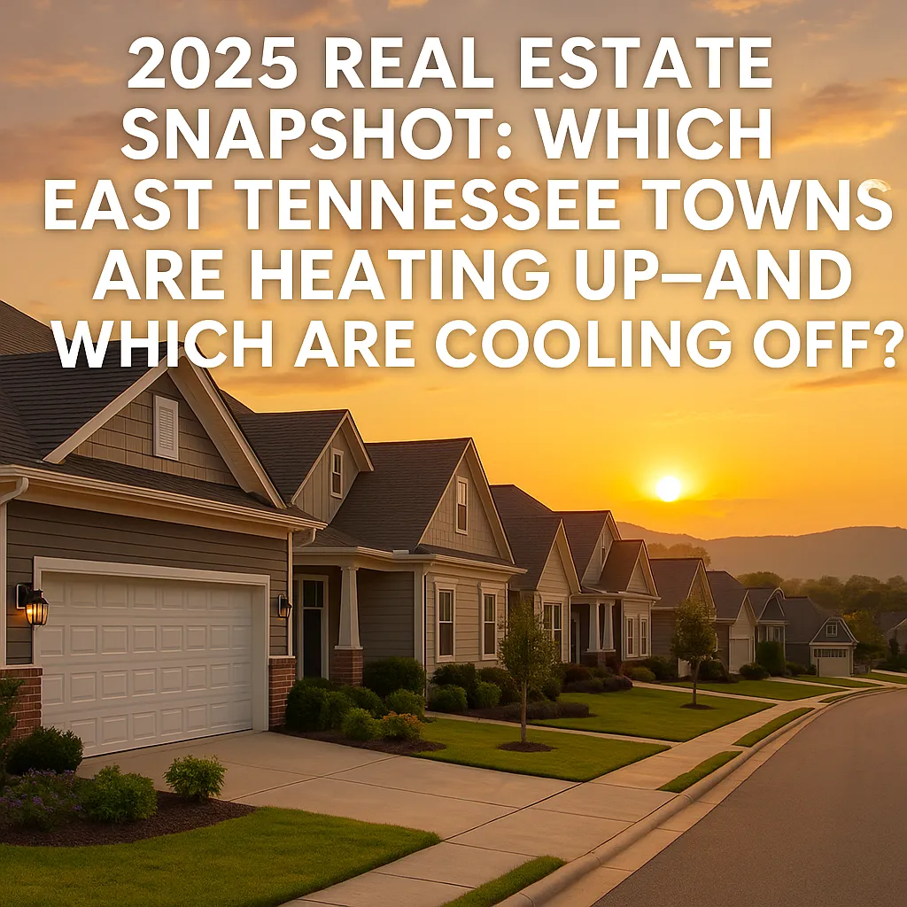2025 Real Estate Snapshot: Which East Tennessee Towns Are Heating Up—and Which Are Cooling Off?