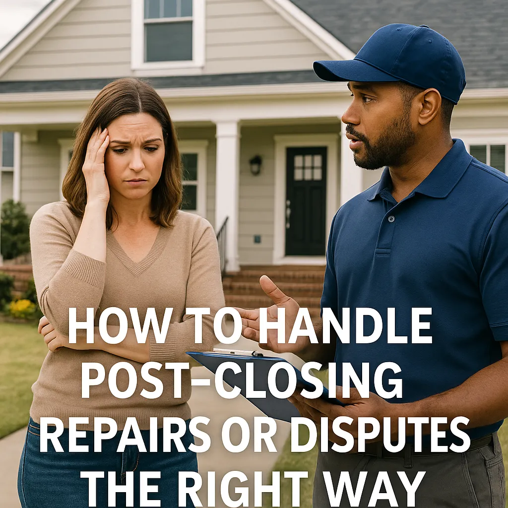 Post-Closing Repairs and Disputes: A Sellerās Guide