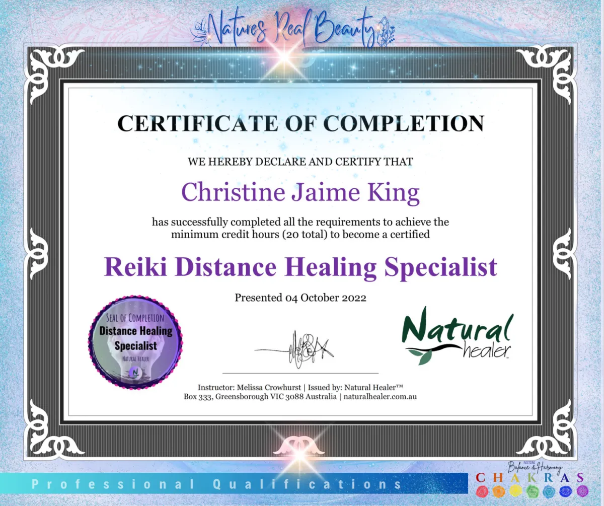 Distance energy healing 