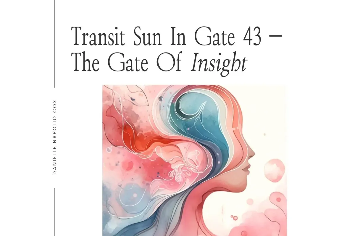 Illustration representing transiting Sun in Gate 43 Insight in Human Design, highlighting its impact on entrepreneurs in business
