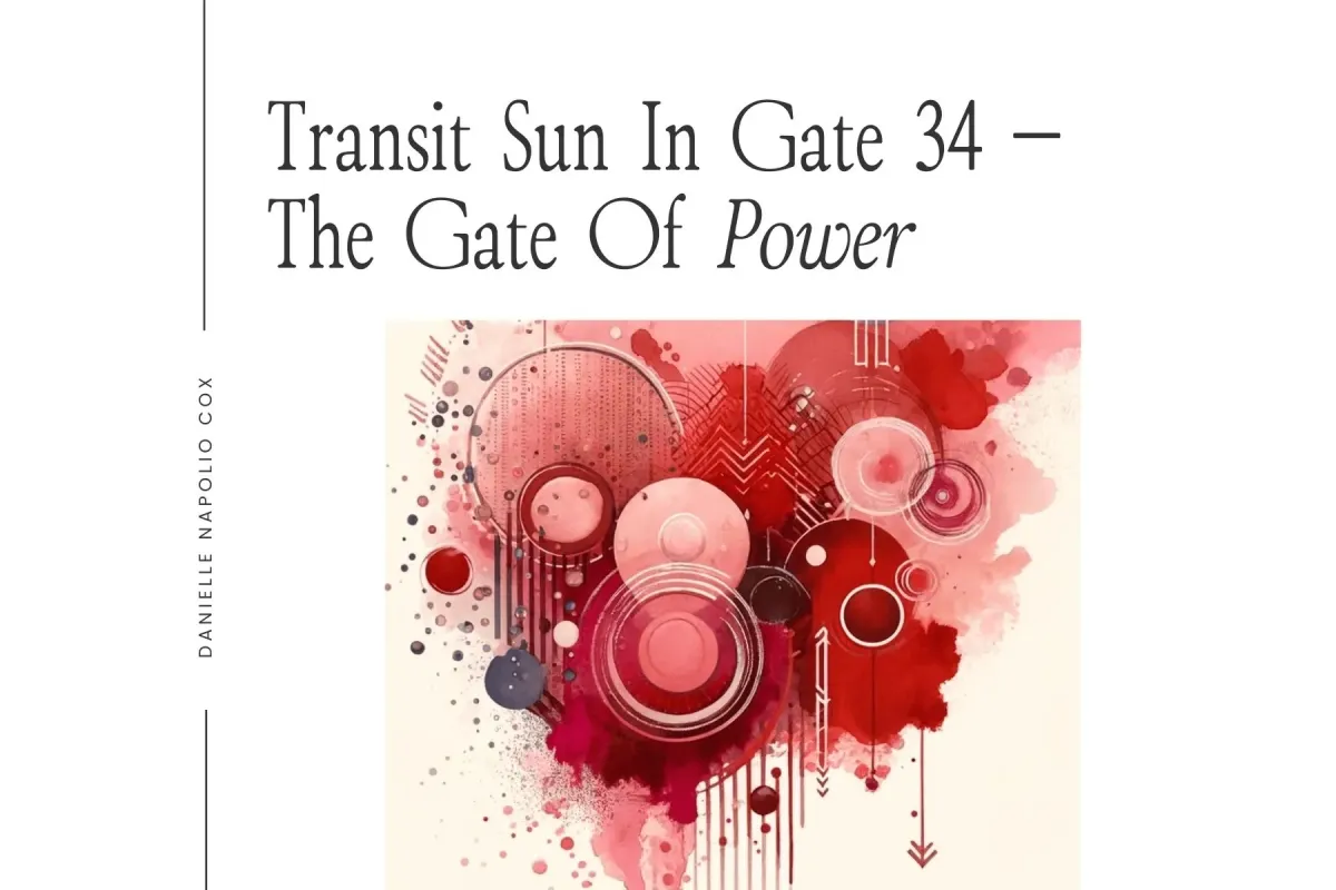Illustration representing transiting Sun in Gate 34 Power in Human Design, highlighting its impact on entrepreneurs in business