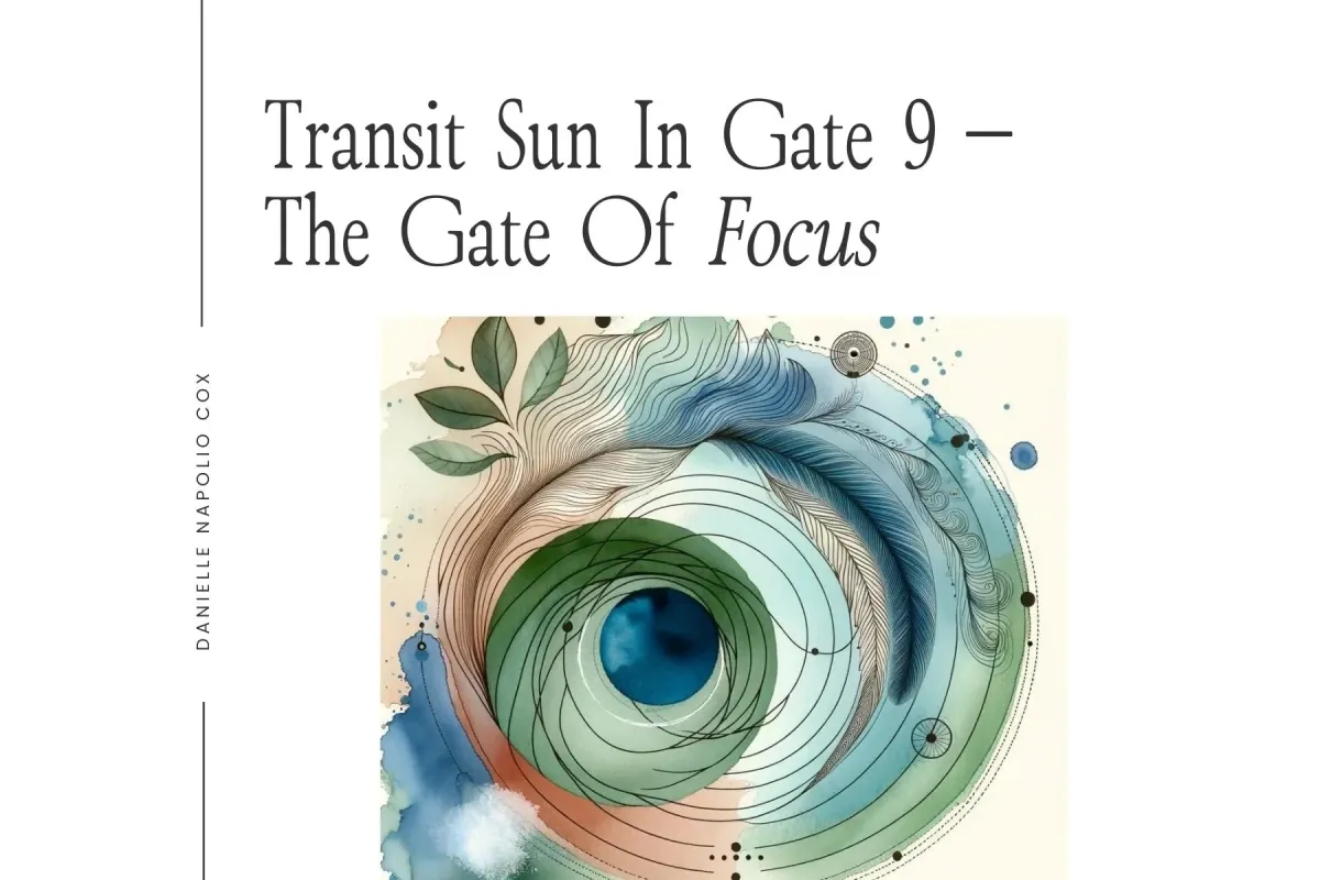 Illustration representing transiting Sun in Gate 9 Focus in Human Design, highlighting its impact on entrepreneurs in business
