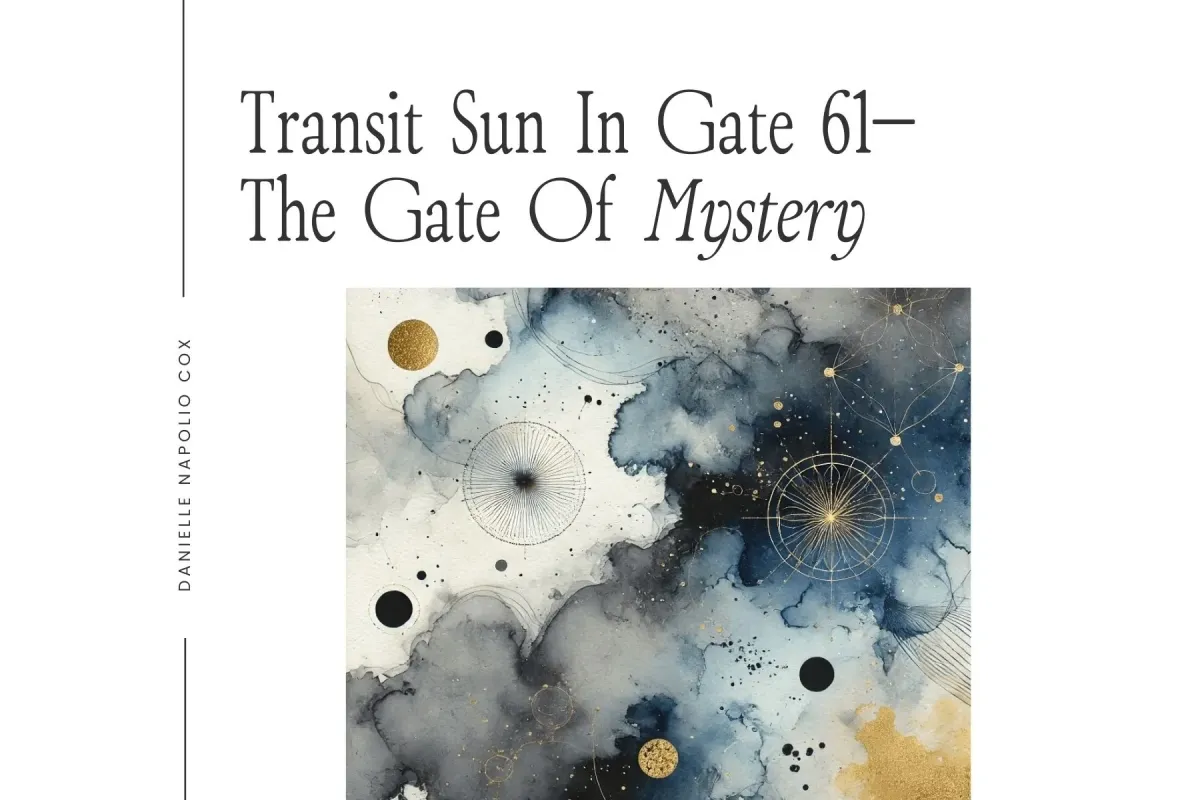 Illustration representing transiting Sun in Gate 61 Mystery in Human Design, highlighting its impact on entrepreneurs in business