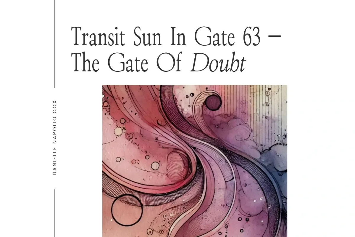 Illustration representing transiting Sun in Gate 63 Doubt in Human Design, highlighting its impact on entrepreneurs in business