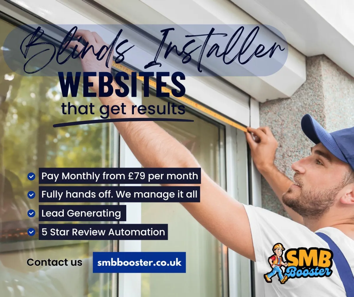 blinds shutters business website