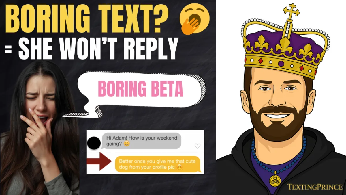 How to Respond When She Sends a Boring Message Online (Real Text Example)