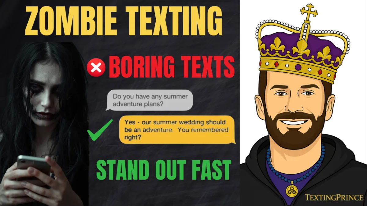 Man holding phone with dating app profile showing how to stand out via creative texting