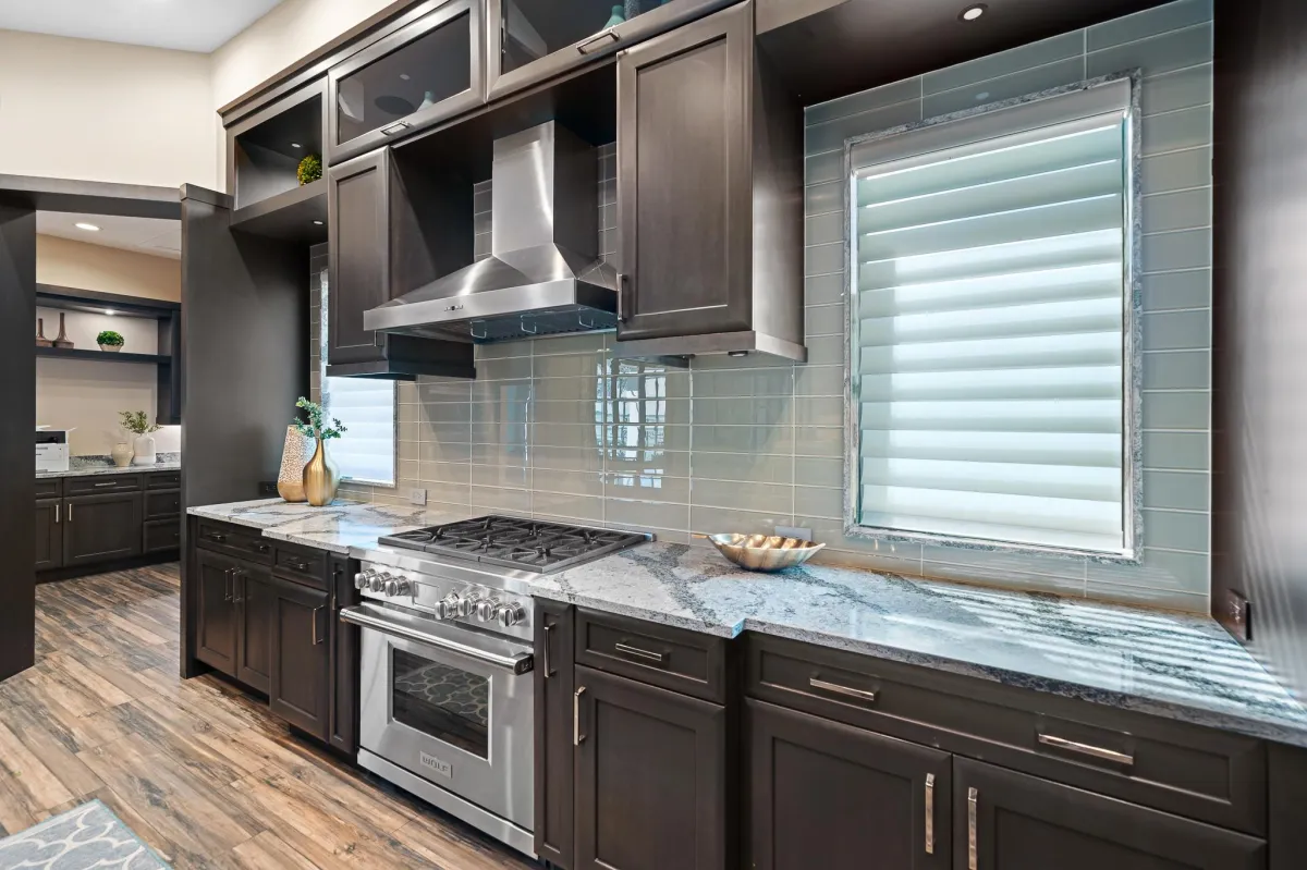 Sunset view from private dock in Tortoise Island waterfront estate