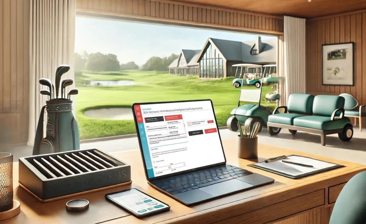 Golf EMS digital registration platform