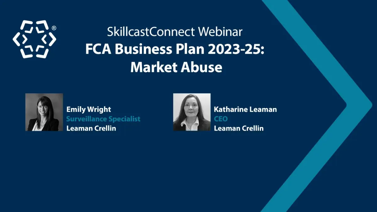 Market Abuse & FCA Business Plan