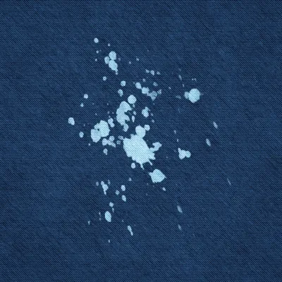 Alcohol Stain on Dark Blue Fabric