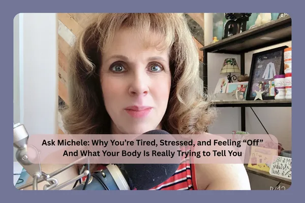 Michele answering questions from followers