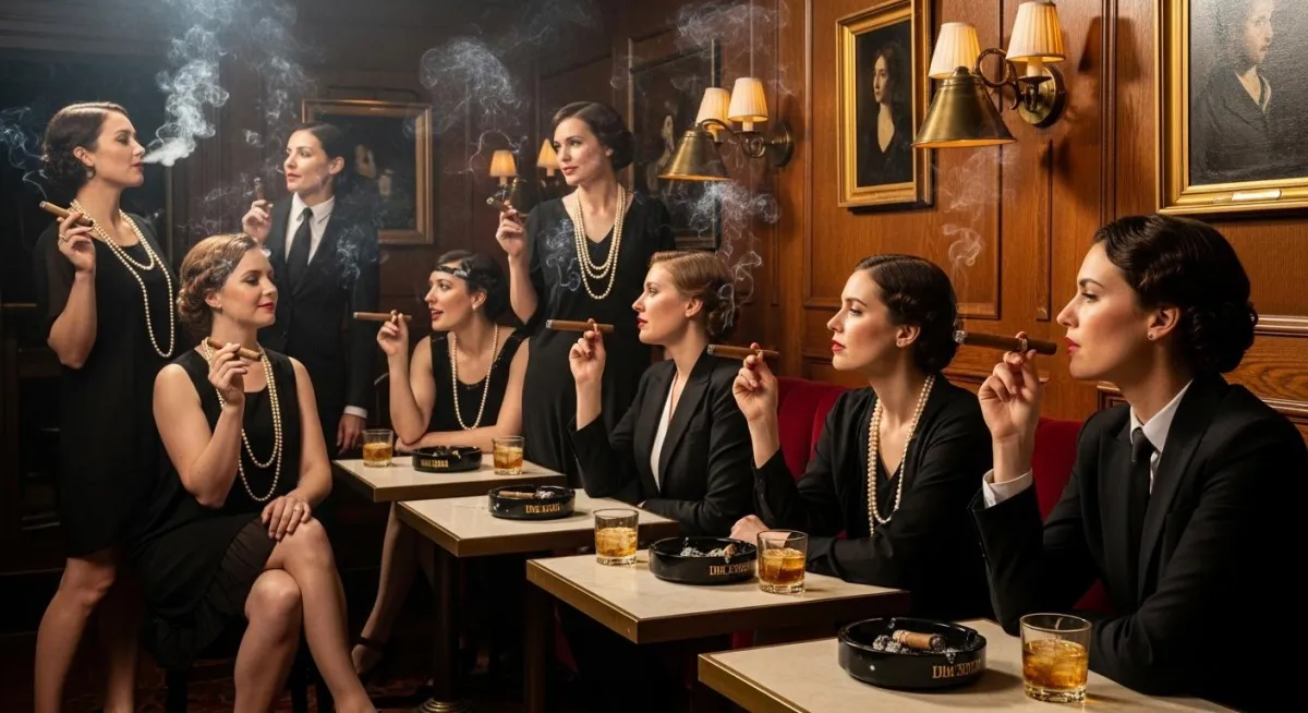 women smoking cigars
