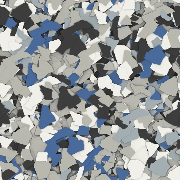 Royal Gray garage floor flakes