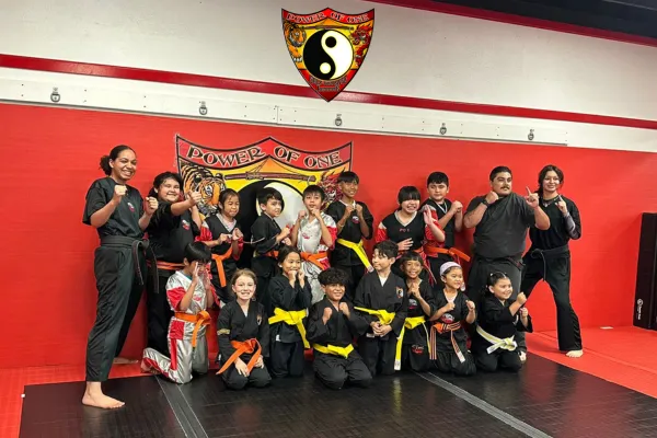 kids belt promotion ceremony for self-defense
