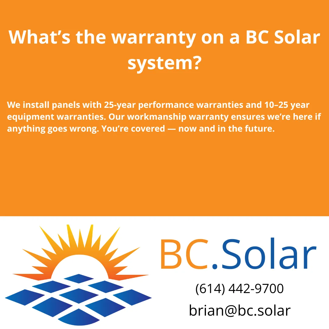 What’s the warranty on a BC Solar system?
