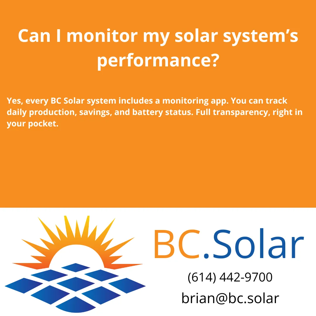 Can I monitor my solar system’s performance?