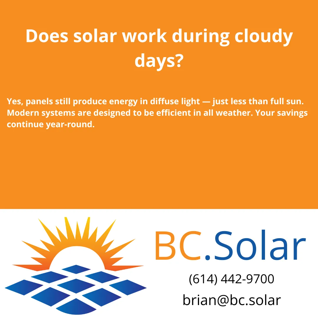 Does solar work during cloudy days?