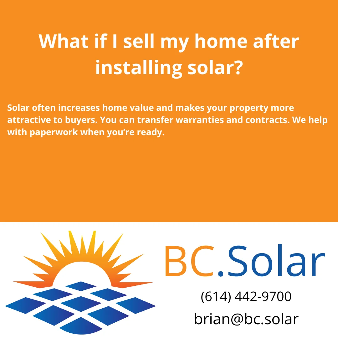 What if I sell my home after installing solar?