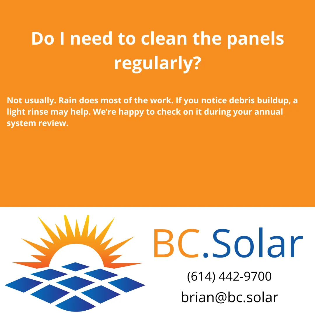Do I need to clean the panels regularly?