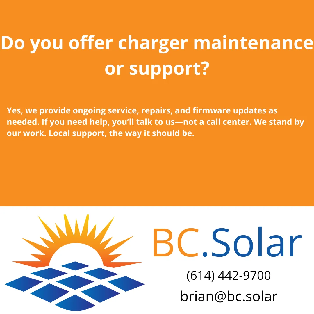 Do you offer charger maintenance or support?