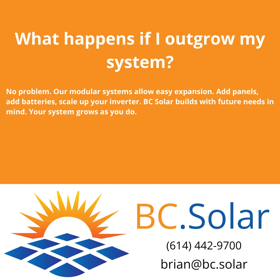 Learn how BC Solar’s modular off-grid systems in Columbus, Ohio grow with your energy needs. No stress, just smart solar.