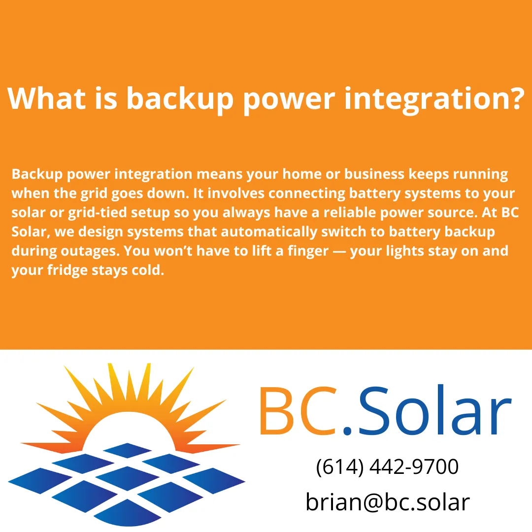 What is backup power integration?