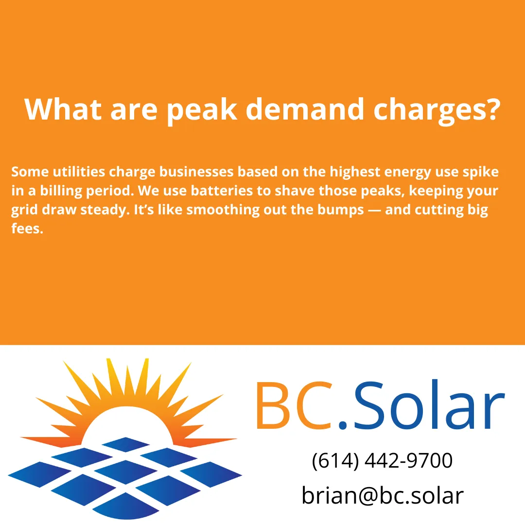 What are peak demand charges?