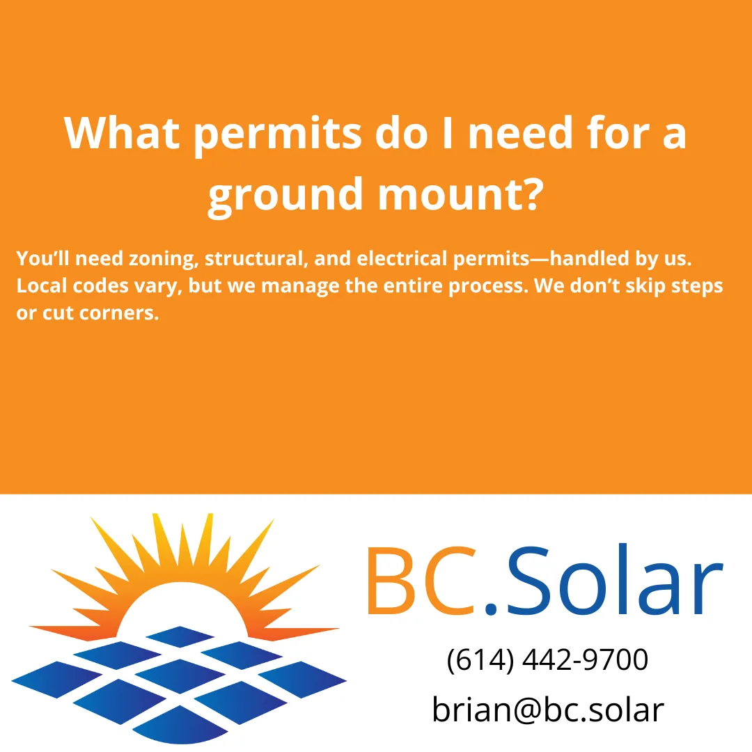 What permits do I need for a ground mount?