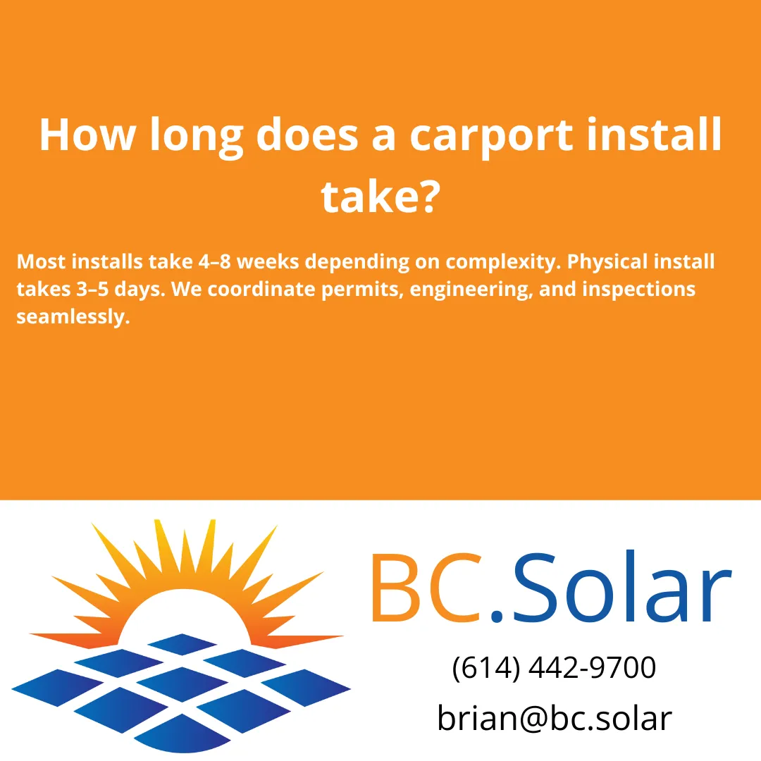 How long does a carport install take?