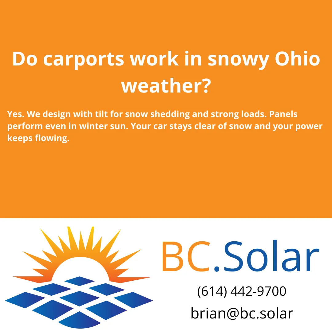 Do carports work in snowy Ohio weather?