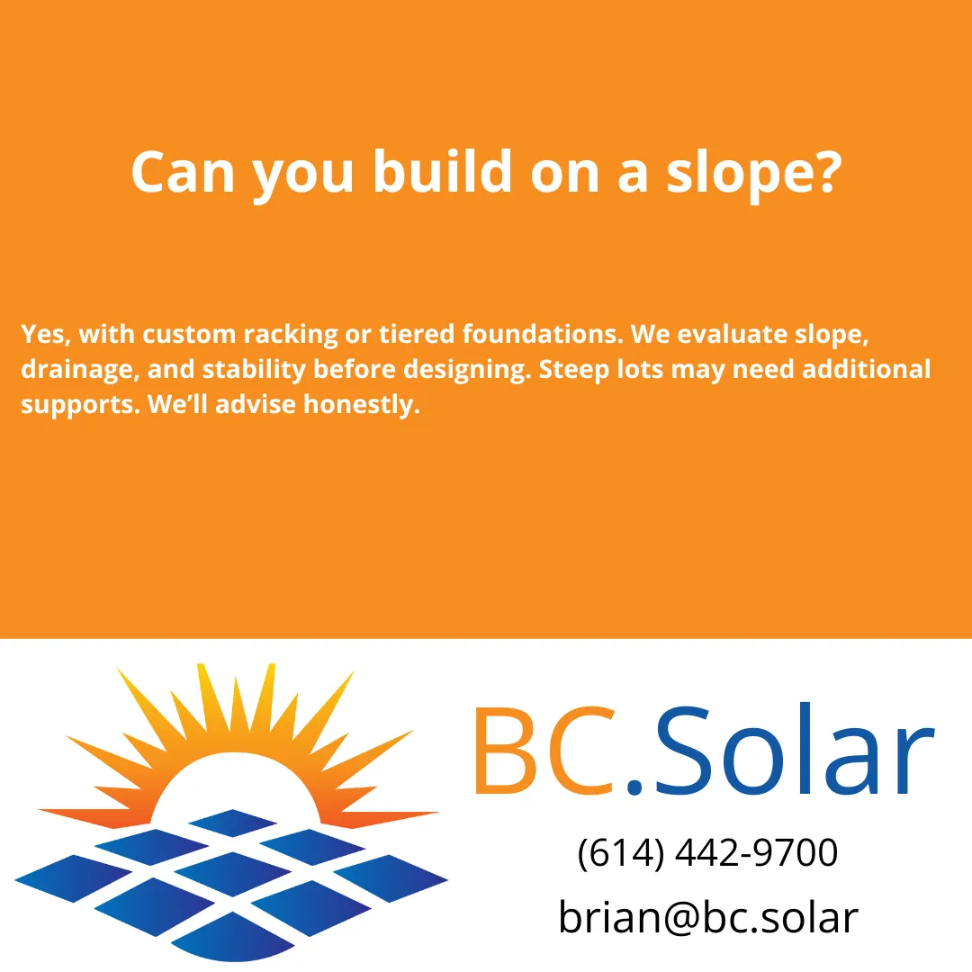 Can you build on a slope?