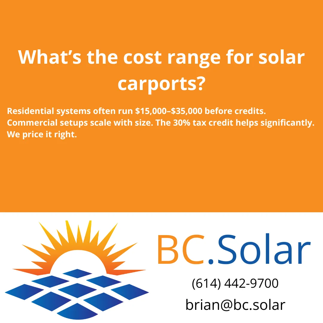 What’s the cost range for solar carports?