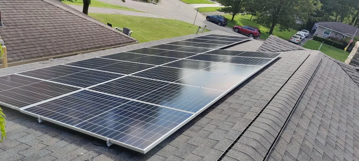 BC Solar - solar panels installed on the roof of a residential home