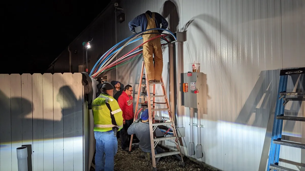 BC Solar - night time solar panel installation