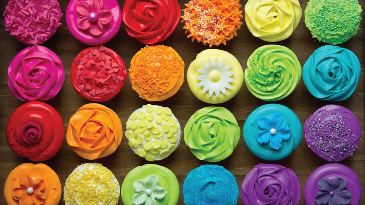 Colorful cupcakes