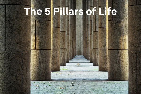 Many Pillars representing the 5 Pillars of Life